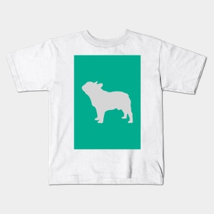 French Bulldog Coloured Silhouette Kids T-Shirt